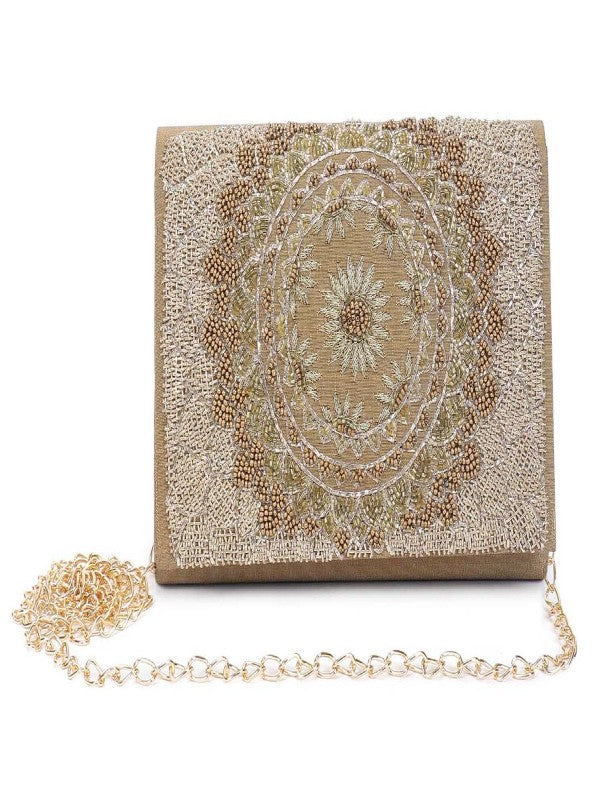 Sun Gold Clutch By The Purple Sack now available at Trendroots